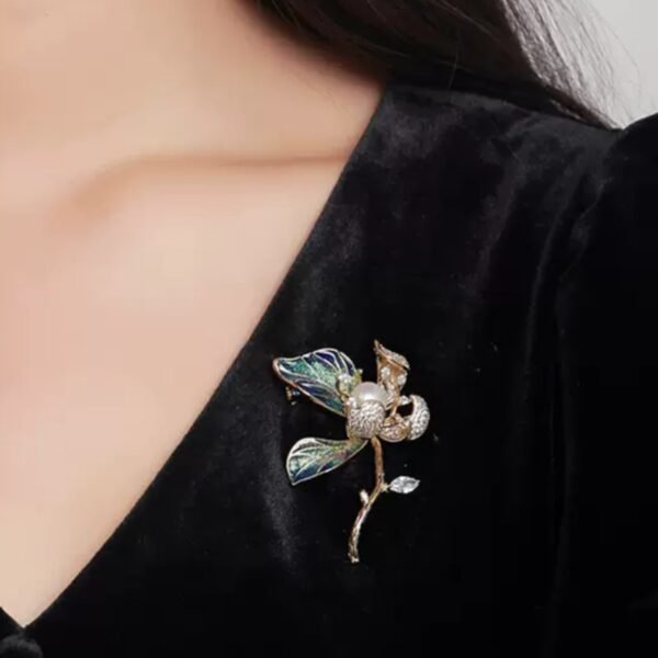 Broche Fantaisie Élégante - Perl