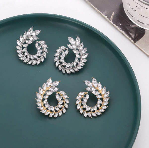 Boucles d'oreilles Zircon Fantaisie – Élégance et Brillance – Image 5
