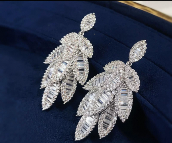 Boucles d'oreilles Zircon. Garantie à vie-2 – Image 6